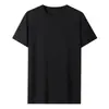 Camiseta de manga corta de 180 g para hombre y mujer, nuevo estilo primavera-verano, casual y versátil, color liso