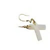 Pendientes cuadrados simples de jade blanco para mujer, plata de ley 925 chapada, estilo palacio, pendientes elegantes, pendientes largos con accesorios para cheongsam