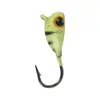 Anzuelo de Pesca con Cabeza de Plomo de 6 Colores Planos con Forma de Renacuajo 1.45g Micro Anzuelo de Pesca en Hielo Colorido Señuelo de Pesca Suave con Señuelo Anzuelo de Pesca