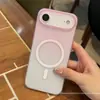 Adecuado para Funda de Teléfono Móvil Iphone17Promax Succión Magnética Gradiente Mate Niebla Helada Carcasa PC Ultra Delgada Anti-Caída Apple 16