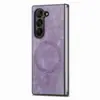 Para Samsung Z Fold 7 Magnético Retro Plegable Z Fold 6/5/4/3 Carcasa Trasera de Teléfono