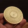 Giroscopio de Dedo Brújula de Latón, Disco Bagua, Adorno de Artesanía Metálica de Latón, Brújula de Cobre Giratoria, Brújula Portátil