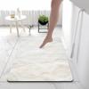 Alfombrilla absorbente de barro de diatomeas suave y ligera para baño, de lujo, para puerta de inodoro, de secado rápido, antideslizante