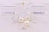 Pendientes de Perla sin Oreja Accesorios Aro Simple DIY Placa Mosquitera Pinza de Oreja Francesa Retro Pendientes Dulces