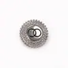 Anillo Doble Cosido a Mano Lana Metálica Abrigo Chaqueta Traje Botones Formales Botones Oro Accesorios de Ropa