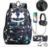 Nueva Mochila Escolar de Algodón de Azúcar con Impresión de Dj Marshmello para Estudiantes con Candado Mochila de Dibujos Animados Estuche para Lápices Moderno
