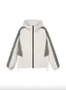 Jaqueta com Capuz Reversível Outono/Inverno Nova Marca da Moda Masculina para Uso Externo À Prova de Vento Solta Versátil Casual