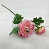 Flor artificial peonía koi individual flor falsa transfronteriza flor de seda de rocío pequeña flor para decoración de mesa peonía pequeña flor falsa para comercio exterior