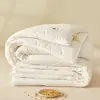 Colcha Jacquard de Algodón 100% Grado Madre e Hijo Fibra de Soja Original Algodón Engrosada Colcha de Invierno Dormitorio Estudiantil Colcha de Primavera y Otoño Colcha de Verano