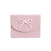 Laço~ Nova Bolsa Feminina Estilo Coreano Ins, Porta-Cartões, Exquisita, Prática, Simples, Cor Sólida, Compacta, Porta-Moedas Portátil