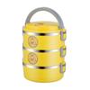 Yellow Duck Insulated Lunch Box 304 Aço Inoxidável Lunch Box Multi-Layer Caixa de Preservação Yellow Duck Lunch Box Cartoon Lunch Box