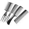 Peine de plástico de 10 piezas para teñir el cabello, tratamiento capilar, peine de aceite, herramientas de peluquería.