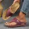 Europa Transfronteriza Tallas Grandes Color Sólido Verano 2026 Nuevo Punta Redonda Suela Gruesa Moda Hueco Ropa Exterior Estilo Chancla Sandalias Mujer