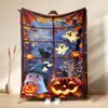 Etsy Cobertor de Flanela para Halloween Casa Halloween Fantasma Fofo Abóbora Escritório Cobertor para Soneca