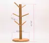 Portavasos de Bambú, Simple Soporte para Tazas en Forma de Árbol, Organizador y Almacenamiento de Tazas, Escurridor para Vasos de Agua en Casa, Diseño Minimalista Moderno