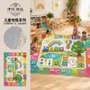 Alfombra plegable Amazon transfronteriza, alfombra infantil de cachemir sintético, lavable, resistente a la suciedad, fácil de mantener, alfombra antideslizante