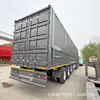 Exportación de fábrica de semirremolque de transporte de apertura de alas, semirremolque de transporte tipo caja de apertura de alas de 3 ejes con doble ala