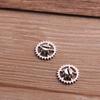 3 Cores 15mm Retro Personalizado DIY Liga Engrenagem Mecânica Europeu e Americano Steampunk Pulseira Acessórios de Joalheria