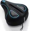 AQ026 Nueva Funda de Cojín de Asiento de Silicona Negra/Azul/Amarillo/Rojo Funda para Asiento de Bicicleta de Montaña Cómoda Gruesa Suave Funda para Sillín