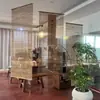 Cortina enrollable de tela de verano, sin taladro, ajustable, hecha a mano, Patrimonio Cultural Inmaterial, para sala de té, cortina colgante, Feng Shui, para bloquear puerta y ventana, pantalla divisoria