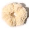 Novo Anel de Cabelo de Pelúcia Cor Doce Versátil para Meninas Acessórios de Cabelo Coloridos Fofos Anel de Cabelo Colorido Imitação Corda para Cabelo
