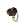 Accesorios Transfronterizos Anillo de Piedra Natural Cruda Piedra Natural Amatista Anillo Chapado en Oro Cristal Irregular Joyería Sencilla