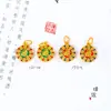 Accesorios DIY exquisitos de oro resistentes al color a largo plazo y resistentes a la presión, collar con colgante de oro japonés, colgante para llave de coche, colgante para teléfono móvil