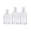 Dispensador de Bomba Transparente de Vidrio en Stock de Fábrica Botella 100-150ml Botella para Aceite Esencial para el Cuidado del Cabello Botella de Aceite Esencial de Gran Capacidad