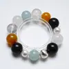 Como una Hermosa FlorPulsera de Cristal Natural Aguamarina Hecha a Mano para Mujer, Nuevo Estilo Versátil, Pulsera Iluminadora de Piel al por Mayor