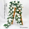 Venta Caliente Transfronteriza Arco de Enredadera de Rosas Artificiales Decoración Flor Artificial Enredadera Enredadera Hebilla para Conducto de Aire Acondicionado Enredadera Artificial