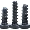 Parafusos Auto-atarraxantes de Aço Inoxidável 201 BT Cabeça Grande Preta com Ponta de Fresagem de Zinco Preto para Alto-falantes de Áudio M3M4