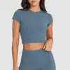 Tops Deportivos Delgados Transfronterizos para Yoga y Deportes al Aire Libre para Mujer, Camisetas de Manga Larga de Secado Rápido, Ropa de Yoga Ajustada para Fitness, Running y Entrenamiento