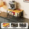 Prateleira de armazenamento para mesa, porta-copos, organizador de conjunto de chá multicamadas, suporte para xícara de chá, porta-copo de café para mesa de jantar, suporte para canecas