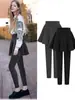 Leggings Femininos Falsos de Duas Peças 2026 Novo Modelo para Usar por Cima, Calças Finas Slim Fit para Primavera e Outono, Tamanho Grande para Mulheres Plus Size, Calças-Saia Emagrecedoras e que Moldam o Quadril