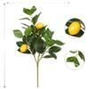 Limón de simulación individual transfronterizo decoración de escritorio decoración del hogar fruta de limón artificial simulación limón manojo de un solo mango