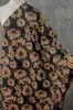Tela decorativa jacquard de girasol en relieve tridimensional estilo vintage para vestidos elegantes, faldas, abrigos y bolsos tejidos