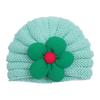 Gorro de Punto Floral Cálido para Bebé Estilo Nuevo de Invierno Europeo y Americano, Gorro de Lana Lindo Multicolor para Niños, Gorro para Niñas