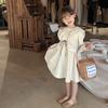 [Estilo Gran Venta] Estilo Coreano Niñas Diseño de Nicho Falda de Princesa Conjunto de 2 Piezas Chaleco Burbuja + Vestido para Niños