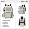 Mochila Escolar de Gran Capacidad para Mujer, Mochila Sencilla Estilo Coreano para Estudiantes de Secundaria, Mochila Versátil Nueva y de Moda 2026 para Hombre