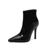 Botines con Correa a Juego de Nuevo Color Botas de Caballero Puntiagudas Botas de Tacón Fino Tallas 40-48 Botas de Comercio Exterior Amazon