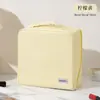 Bolsa de maquillaje de gran capacidad, neceser portátil para mujer, diseño vertical de PVC, gran capacidad, multifuncional e impermeable