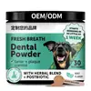 Polvo Dental para Mascotas Transfronterizo para Limpieza Bucal, Eliminando Mal Aliento, Sarro y Placa, Polvo Personalizado para Limpieza Dental de Mascotas
