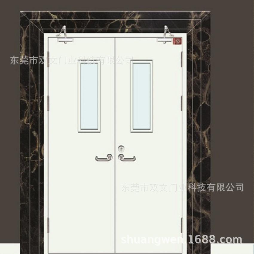 白色双开防火门