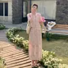 Vestido Elegante, Romântico, Estiloso, Juvenil, Rejuvenescedor, Bordado em Renda, Cintura Alta, Conjunto de Duas Peças, Mini Vestido de Alto Padrão