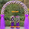 Arco de Flores de Seda Puerta de Flores Completa Puerta de Flores para Boda Evento de Celebración de Apertura de Tienda Nuevo Arco de Flores Soporte para Flores Accesorios de Flores para Boda
