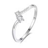 Anillo de Plata S925 Anillo Apilado Diseño Nicho para Mujer Ins Estilo Frío Trendy Alta Moda Norteamericana Personalidad Simple