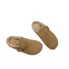 Zapatos Birkenstock cálidos de felpa para mujer 2026 nuevo estilo mocasines planos de invierno sin cordones zapatos peludos zapatos de algodón Birken