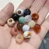 Venta Caliente Transfronteriza de Amazon Abalorios Redondos de Acrílico de Dos Colores con Agujero Grande para Ropa DIY Accesorios Venta al Por Mayor