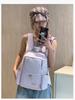 Zorro Colorido Nuevo Ins Estilo Coreano Mochila Escolar Estudiante para Mujer Ligera Versátil Artística de Ocio