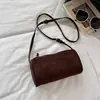 Bolso Redondo Estilo Coreano 2026 Principios de Otoño Nuevo Alta Apariencia Color Sólido Bolso Cruzado Casual Trabajo Viaje Diario Bolso de Hombro Único Bolso de Axila